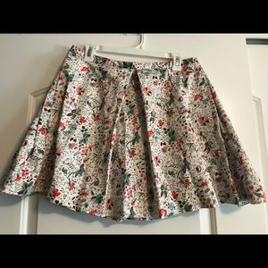 Gap floral pleated petite skirt with pockets!